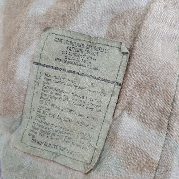 Military Shirt Mens Size Medium US Army Woodland Camo Winter Cold Y2k Gorpcore - Picture 10 of 16